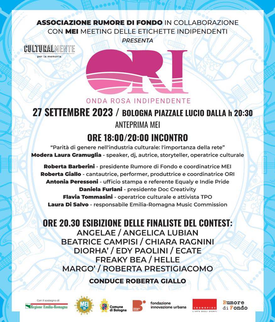 In Piazzale Lucio Dalla a Bologna la finale del Premio Musicale Ori ideato dal MEI
