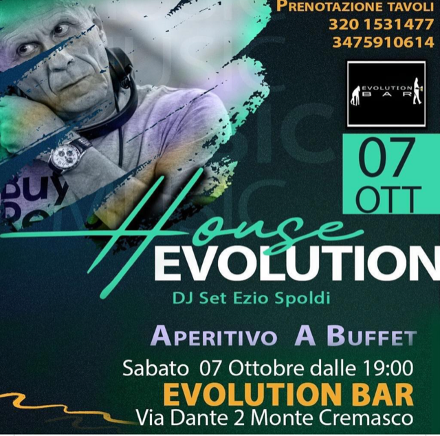 Grandioso a Monte Cremasco: Dj Ezio Spoldi torna alla consolle dell’Evolution Bar per un magico Aperitivo a Buffet in musica