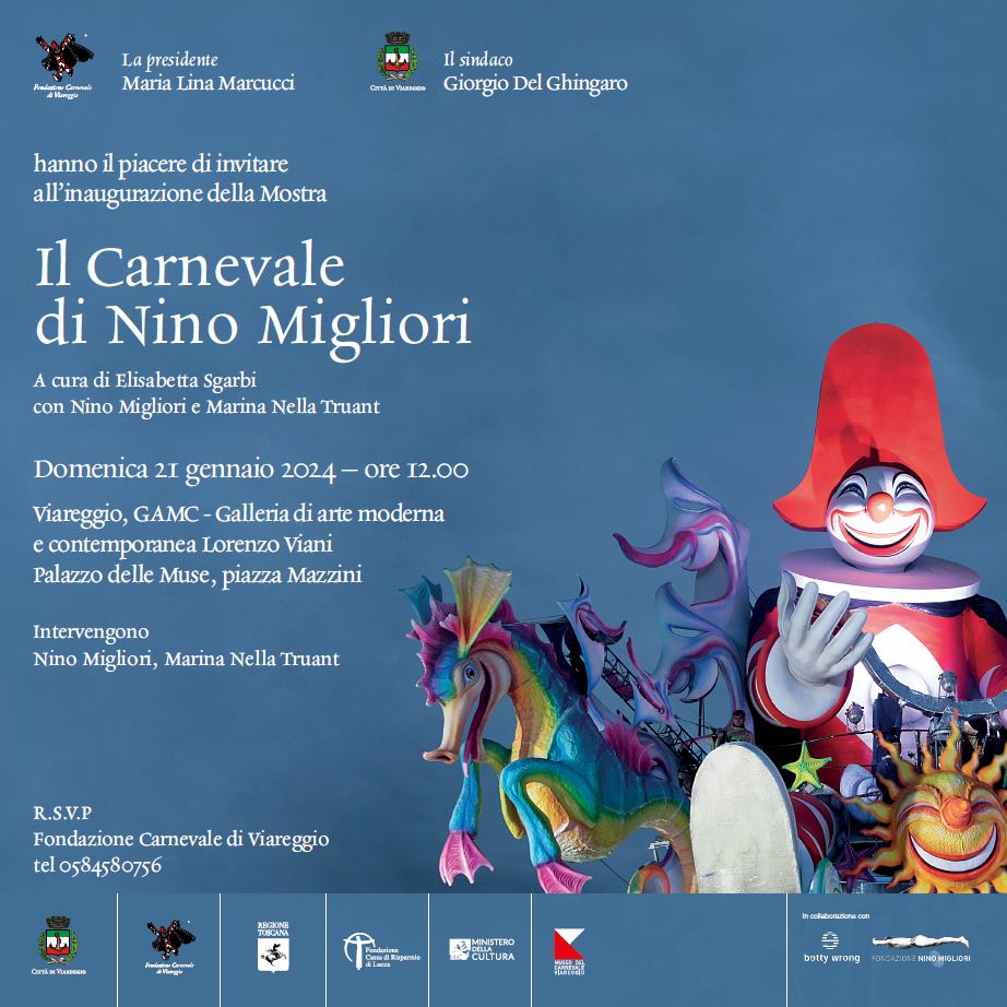 Da domenica 21 gennaio a Viareggio la mostra “Il Carnevale di Nino Migliori”, con le fotografie inedite del grande artista bolognese