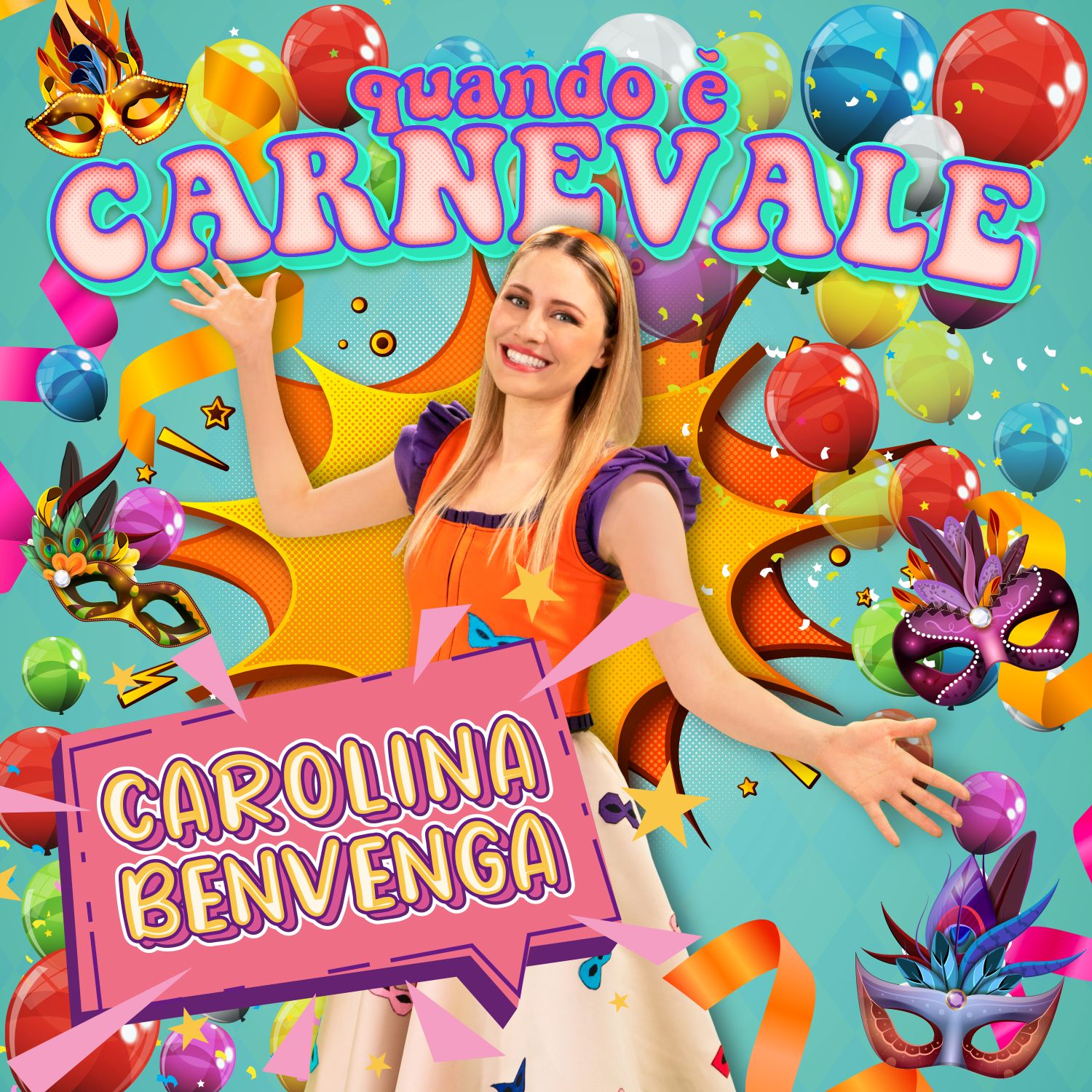 Carolina Benvenga: online il nuovo coloratissimo video “Quando è Carnevale”