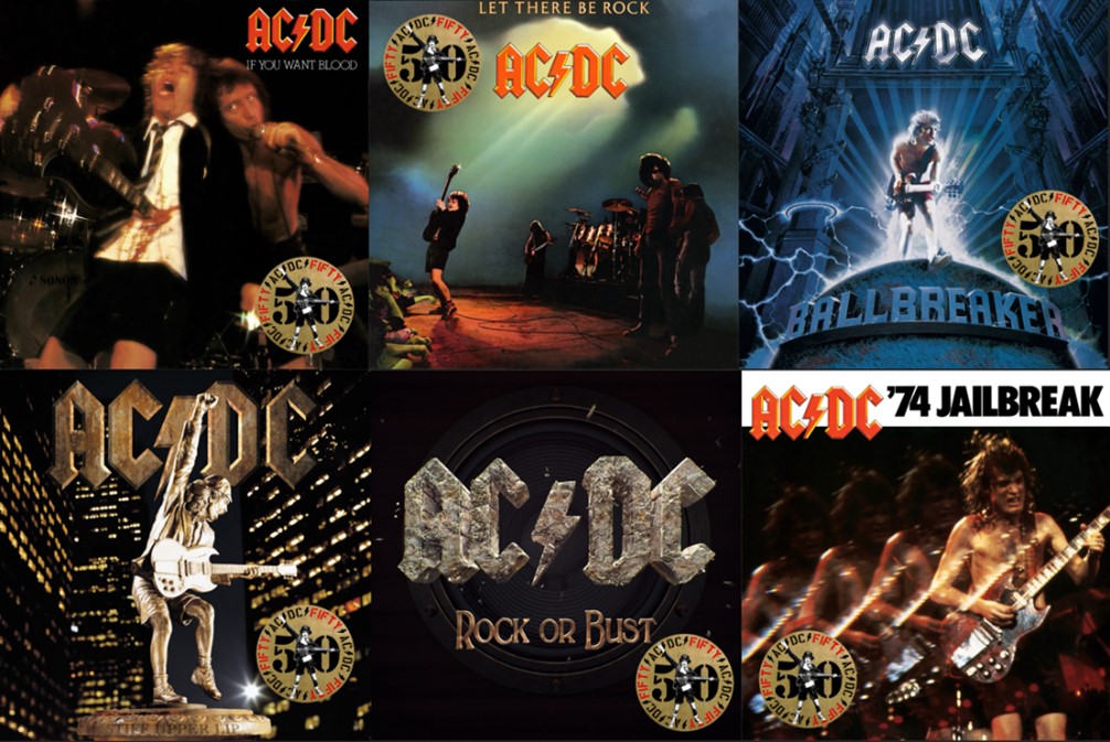Il 21 giugno escono altri 6 leggendari dischi degli AC/DC in vinile color oro
