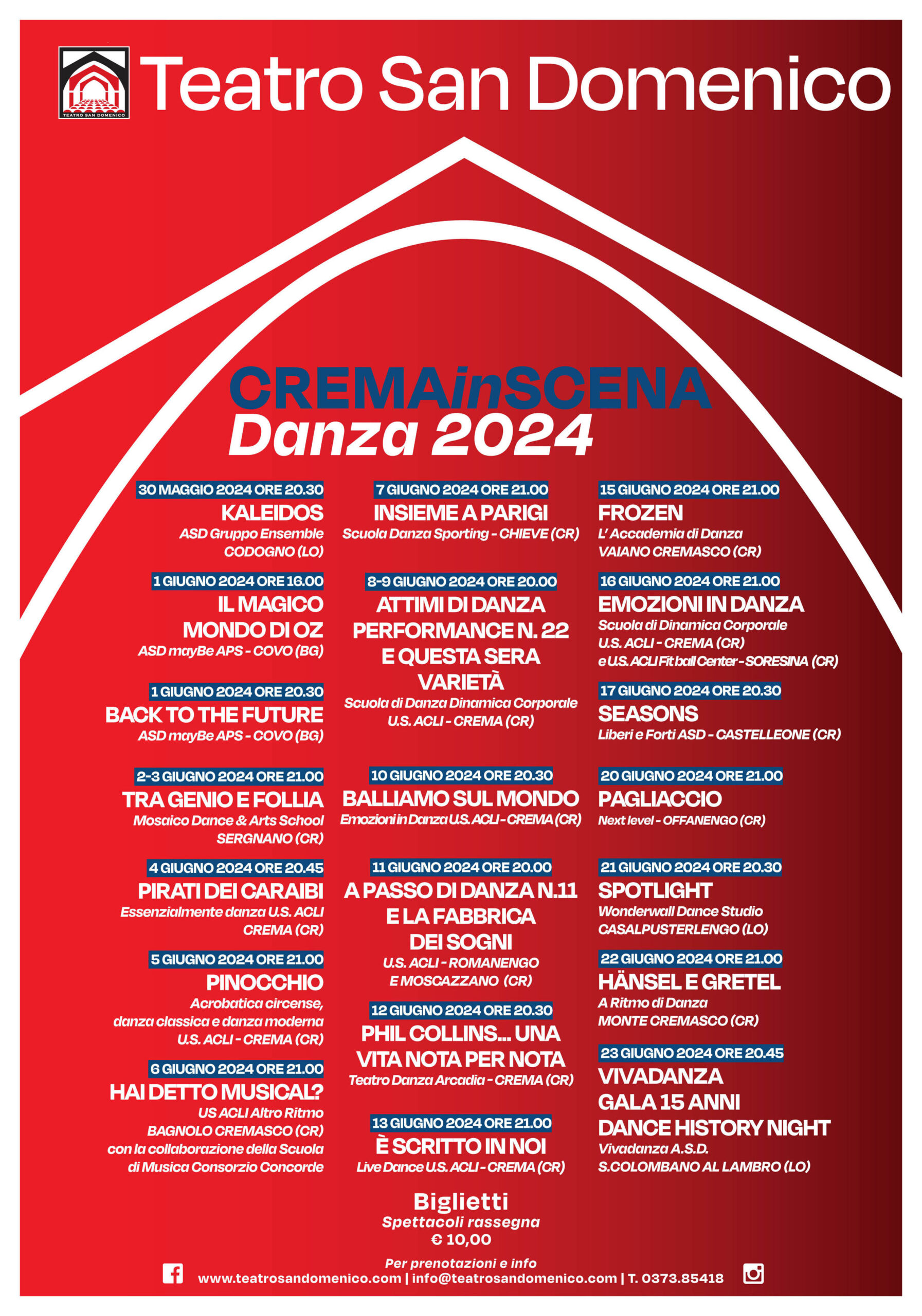 Ultimi appuntamenti di CREMAinSCENA 2024, dal 30 maggio spazio alla danza