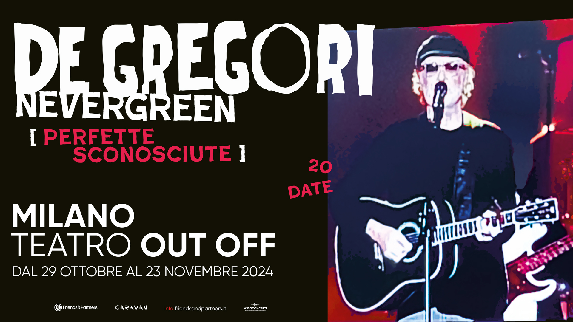 Le (canzoni) perfette sconosciute di De Gregori per un mese al Teatro Out Off di Milano