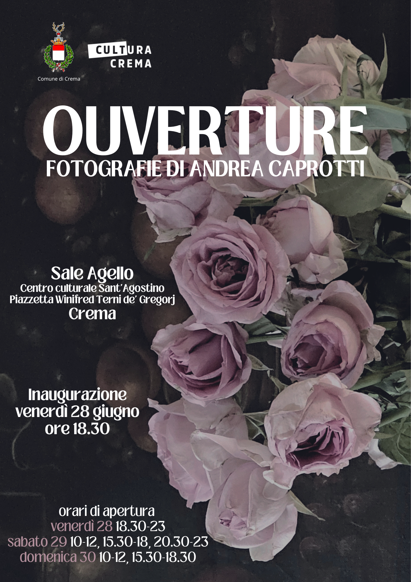 Crema, inaugurazione della mostra “Andrea Caprotti – Ouverture”