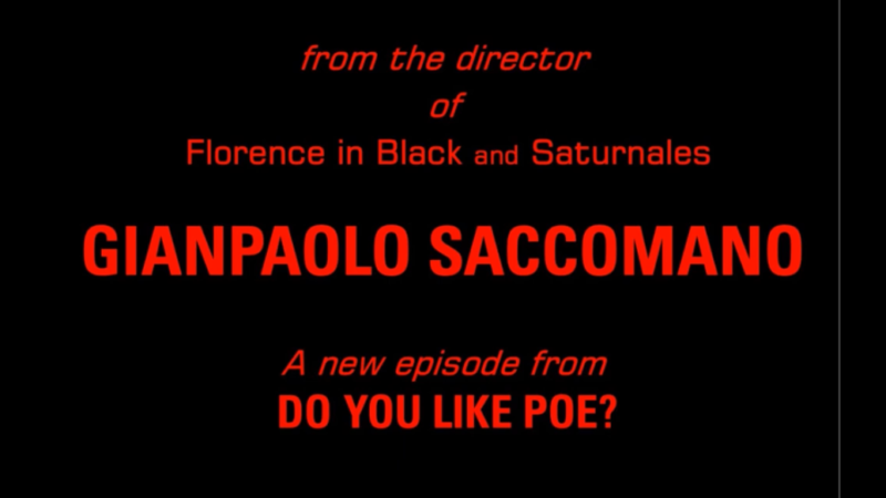 Clamoroso da Crema… alle rete: il Maestro GianPaolo Saccomano svela il secondo episodio di “Do you like Poe”
