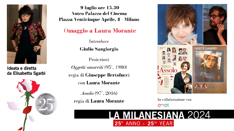 Laura Morante: domani all’Anteo Palazzo del Cinema di Milano La Milanesiana