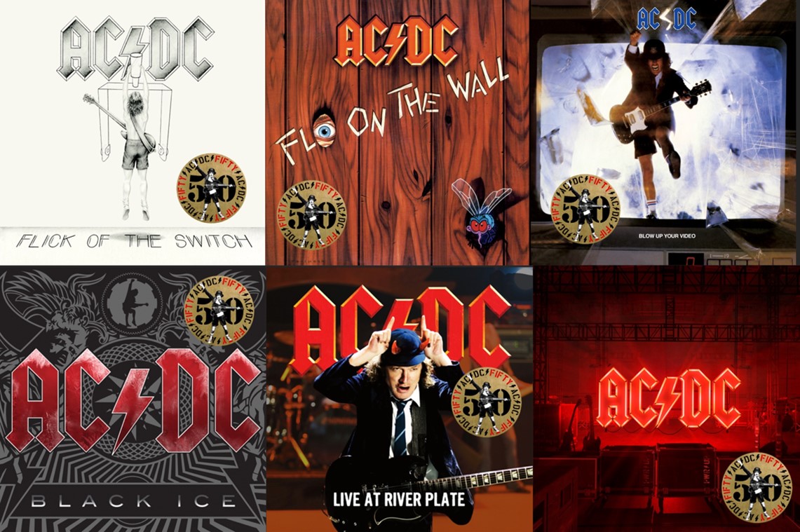 AC/DC: dal 27 settembre saranno disponibili gli ultimi 6 leggendari dischi in vinile color oro in edizione limitata