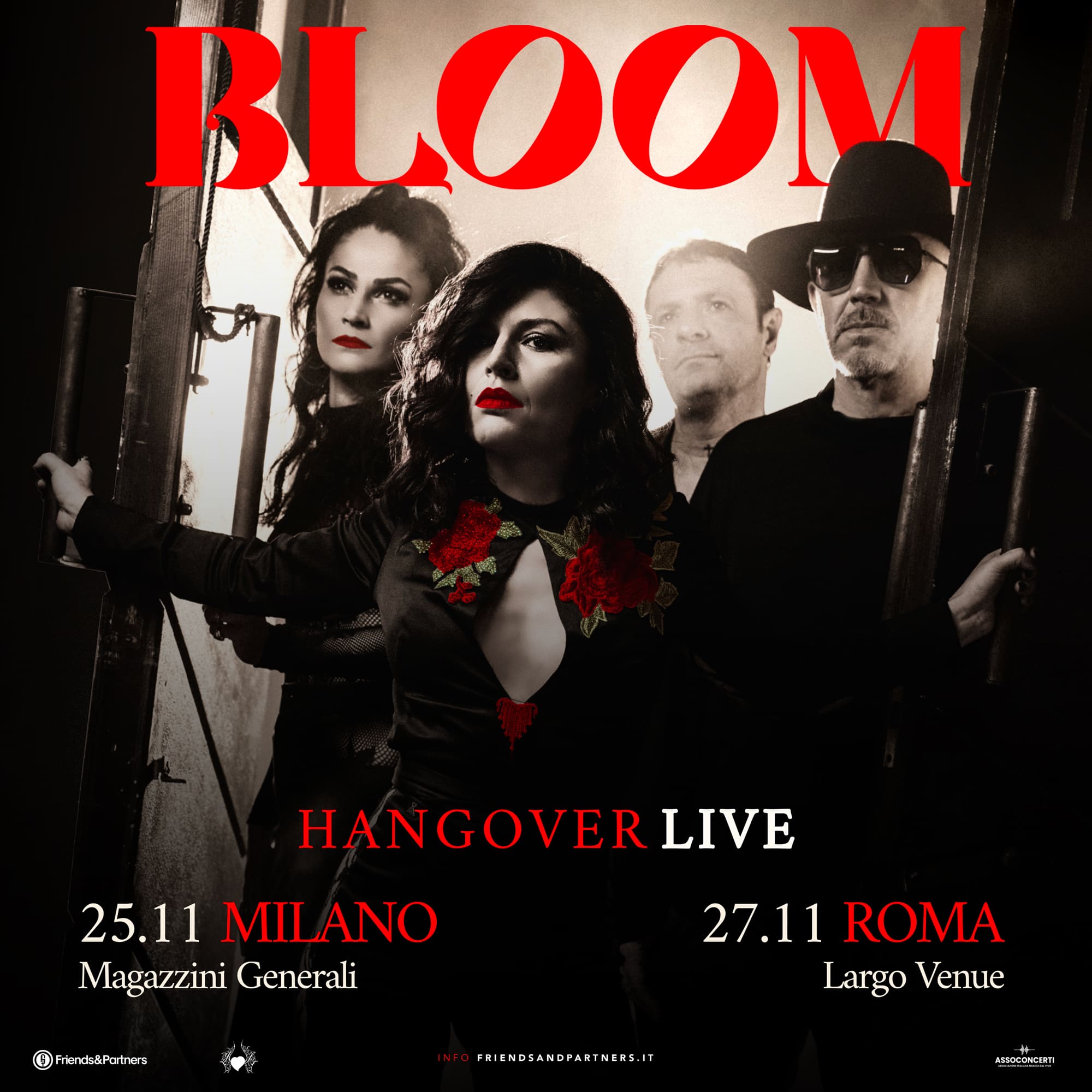 A novembre BLOOM, la super band alternative rock formata di Giusy Ferreri presenterà dal vivo i brani contenuti nel primo album