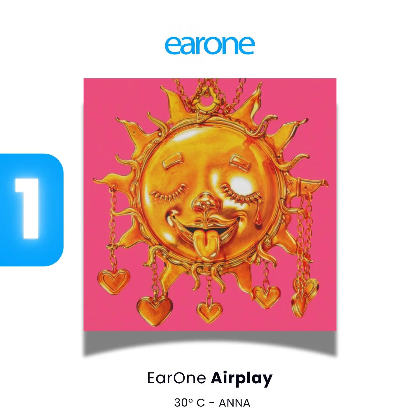 La Settimana #37 di Airplay si apre con il 1º posto di Anna nella EarOne Airplay Chart con “30º”