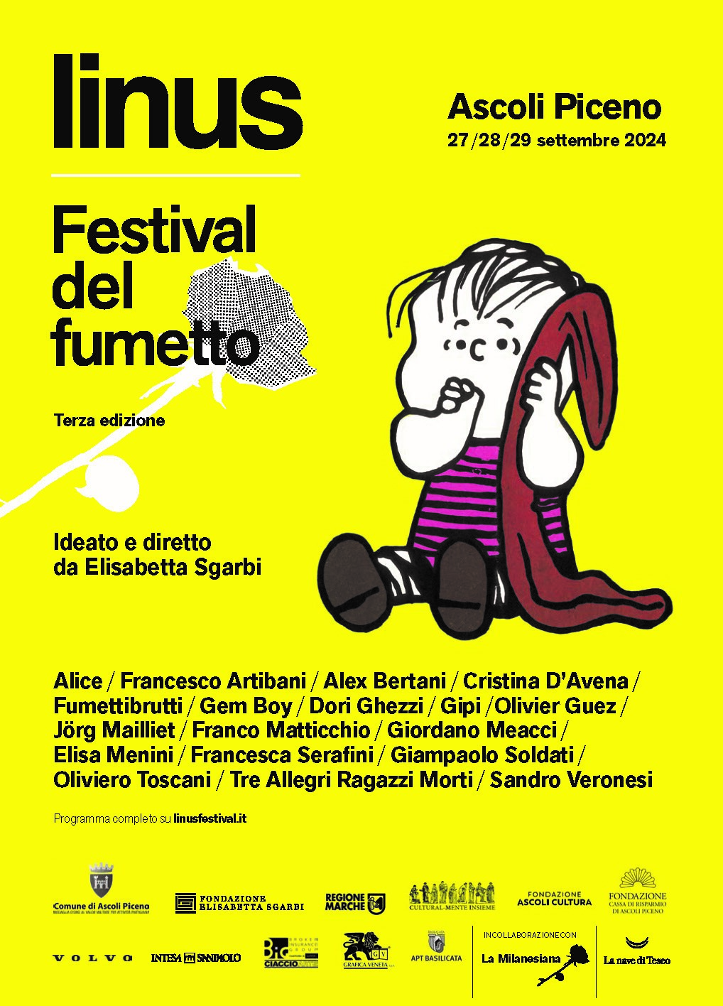 Annunciato il programma della terza edizione di Linus, festival del fumetto