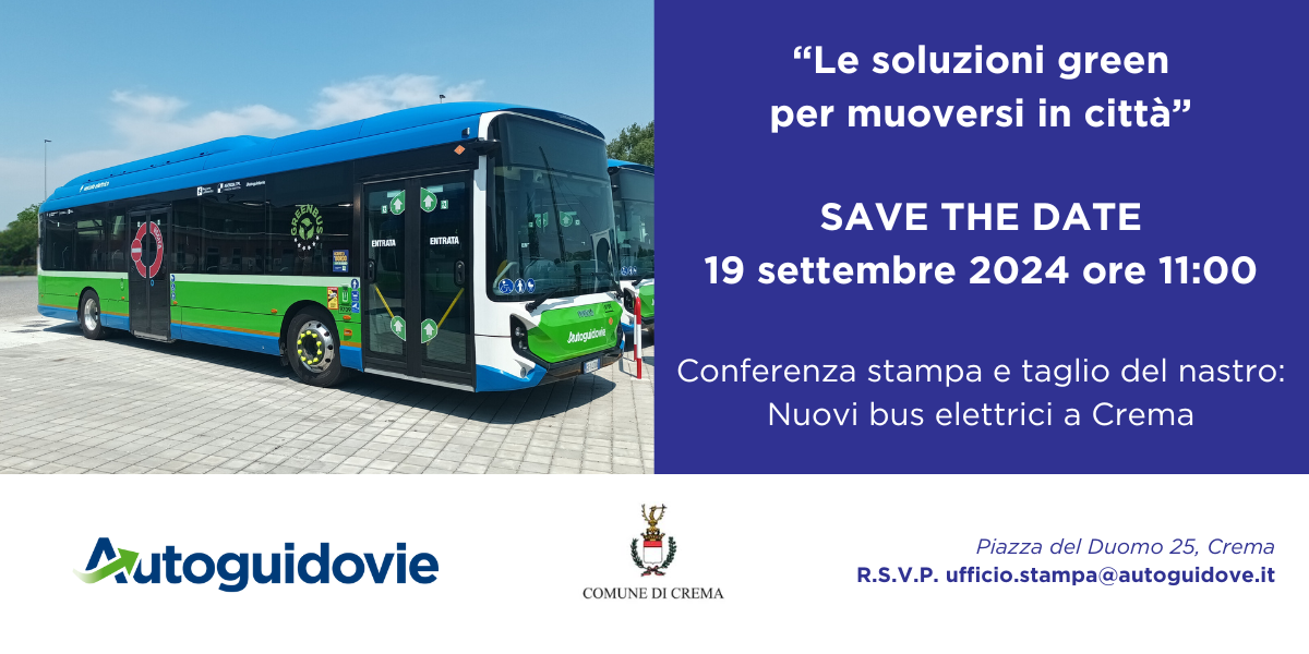 “Le soluzioni green per muoversi in città” – Giovedì 19 settembre ore 11.00