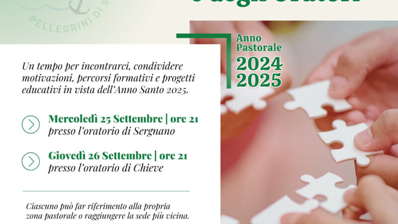 Pastorale Giovanile e Anno Oratoriano 2024-2025: si riparte!