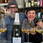 All’Enoteca Contemporanea di Treviglio Aqvagiusta (il Locale più magico del mondo che a Crema non c’è) una premiante delegazione Lanson Champagne in visita